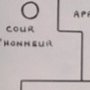 Plan stylisé du château - cadastre de 1834